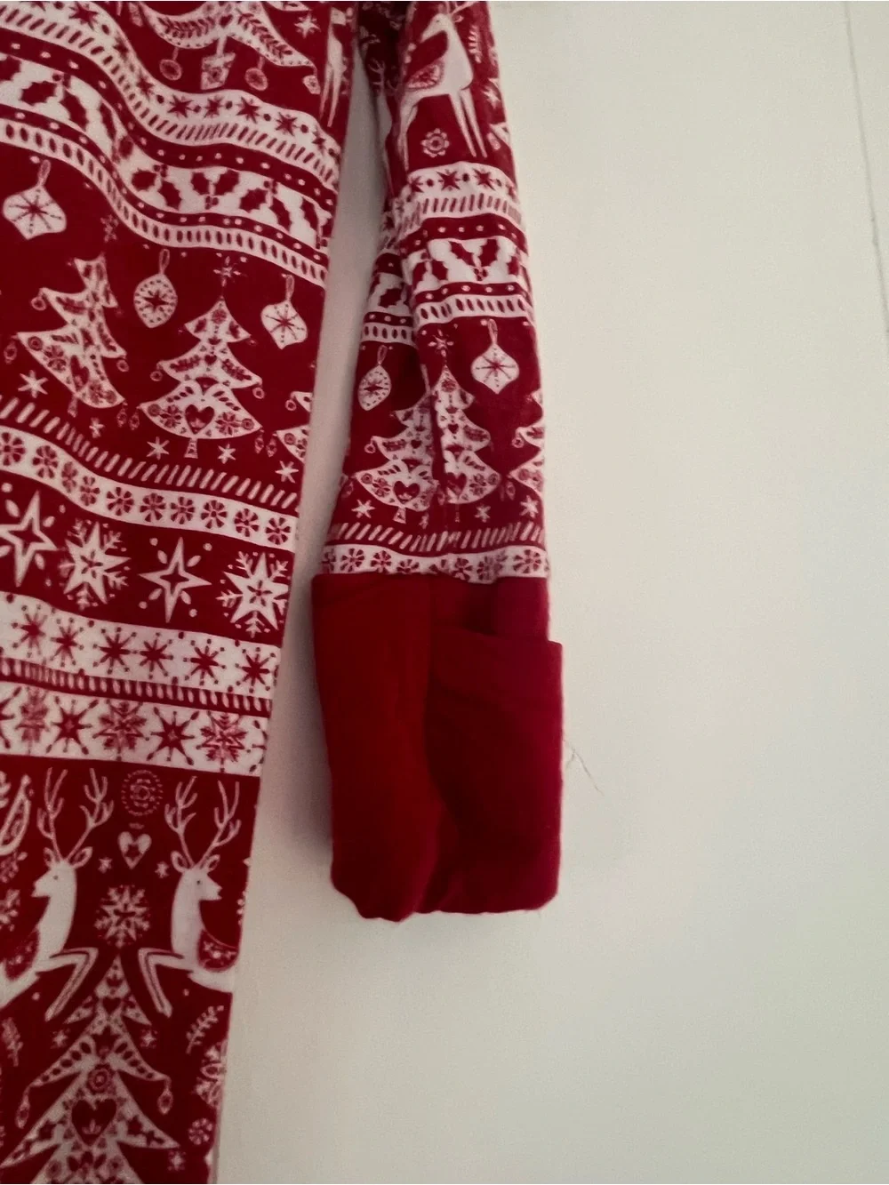 Little Sleepies Reindeer Cheer Zippy Footie Bamboo Size 12-18 Months